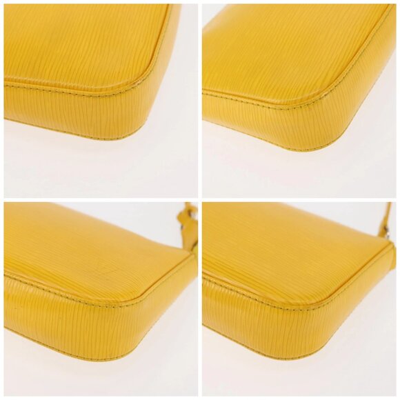 LOUIS VUITTON Epi Pochette Accessoires Accessory Pouch Yellow M52989 Auth 146464 - Picture 14 of 16